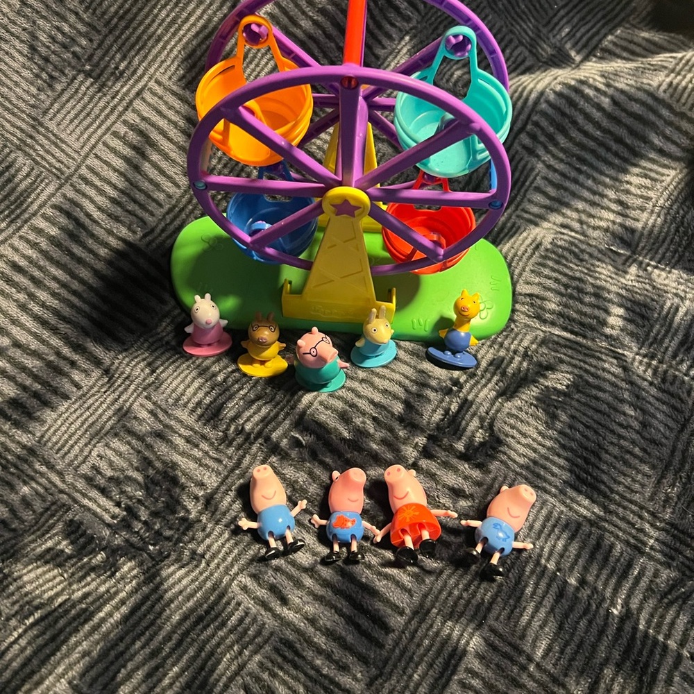 Colorful Ferris Wheel Playset with Figures